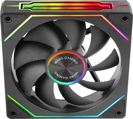 Photo de Lot de 3 Ventilateurs boitier Mars Gaming MF-LinkFinity 2 RGB - 12cm (Noir)