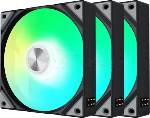 Photo de Lot de 3 Ventilateurs boitier Tryx Rota SL Reverse RGB - 12cm (Noir)