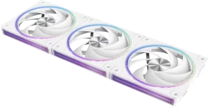 Photo de Lot de 3 Ventilateurs boitier Zalman ZM-DF120 aRGB - 12cm (Blanc)
