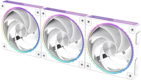 Photo de Lot de 3 Ventilateurs boitier Zalman ZM-DF120 aRGB - 12cm (Blanc)