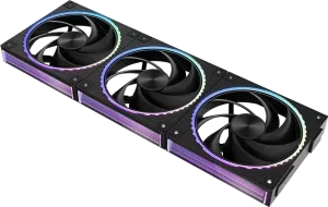 Photo de Lot de 3 Ventilateurs boitier Zalman ZM-DF120 aRGB - 12cm (Noir)