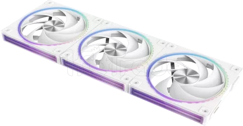 Photo de Lot de 3 Ventilateurs boitier Zalman ZM-DF120 RGB - 12cm (Blanc)