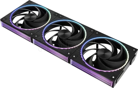 Photo de Lot de 3 Ventilateurs boitier Zalman ZM-DF120 RGB - 12cm (Noir)