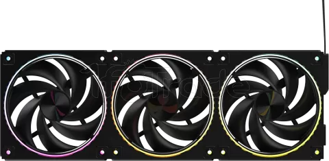 Photo de Lot de 3 Ventilateurs boitier Zalman ZM-DF120 RGB - 12cm (Noir)