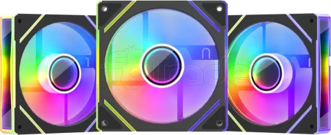 Photo de Lot de 3 Ventilateurs de boitier 1st Player FC7 - 12cm (Noir)