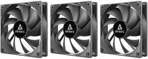 Photo de Lot de 3 Ventilateurs de boitier Antec P12 - 12cm (Noir)