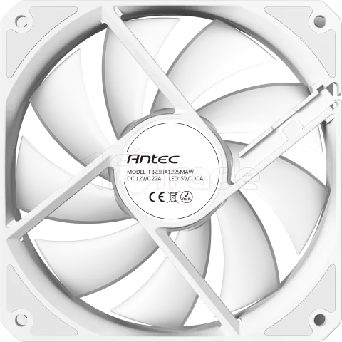 Photo de Lot de 3 Ventilateurs de boitier Antec P12 RGB - 12cm (Blanc)