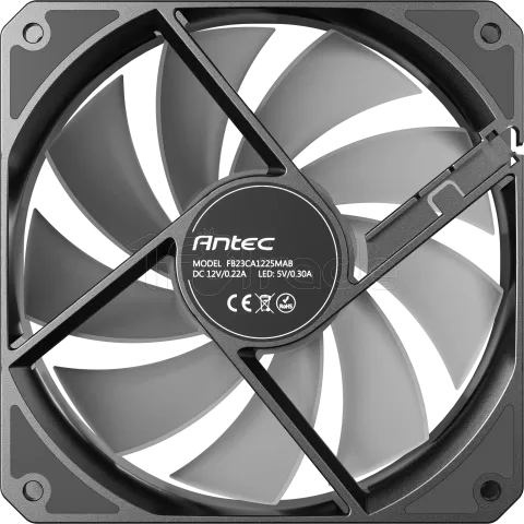 Photo de Lot de 3 Ventilateurs de boitier Antec P12 RGB - 12cm (Noir)