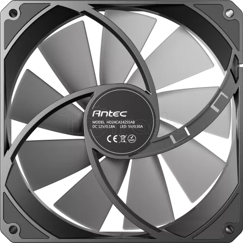 Photo de Lot de 3 Ventilateurs de boitier Antec P14 RGB - 14cm (Noir)