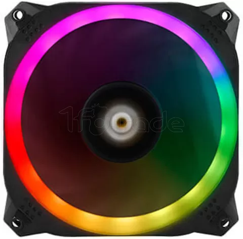 Photo de Lot de 3 Ventilateurs de boitier Antec Prizm 120 RGB 3+2+C 12cm avec 2x bandeaux LED (Noir)