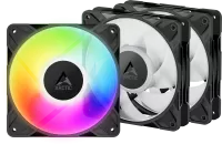 Photo de 3x Arctic P12 Pro aRGB LN Noir