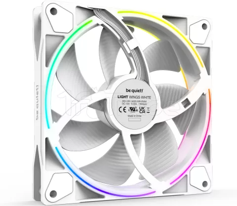 Photo de Lot de 3 Ventilateurs de boitier Be Quiet Light Wings RGB - 14cm (Blanc)