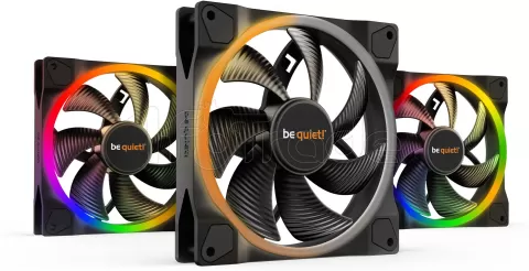 Photo de Lot de 3 Ventilateurs de boitier Be Quiet Light Wings RGB - 14cm (Noir)