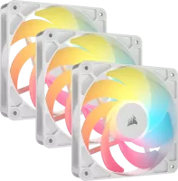 Photo de 3x Corsair RS120 Reverse RGB Blanc