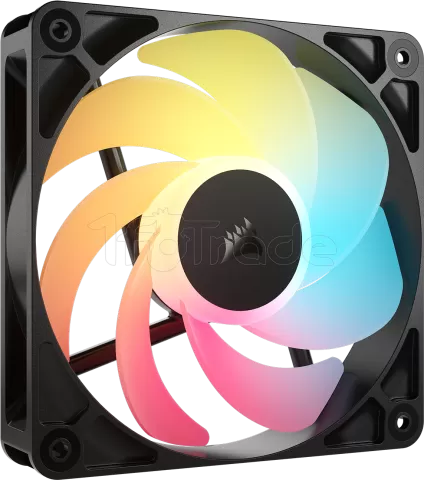 Photo de Lot de 3 Ventilateurs de boitier Corsair RS Reverse RGB - 12cm (Noir)