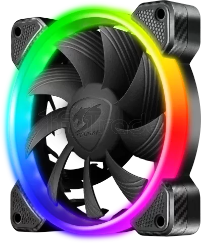 Photo de Lot de 3 Ventilateurs de boitier Cougar Vortex FCB RGB 12cm (Noir)