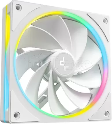 Photo de Lot de 3 Ventilateurs de boitier Deepcool FL12 SE Reverse RGB - 12cm (Blanc)