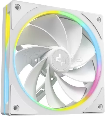 Photo de Lot de 3 Ventilateurs de boitier Deepcool FL12 SE Reverse RGB - 12cm (Blanc)