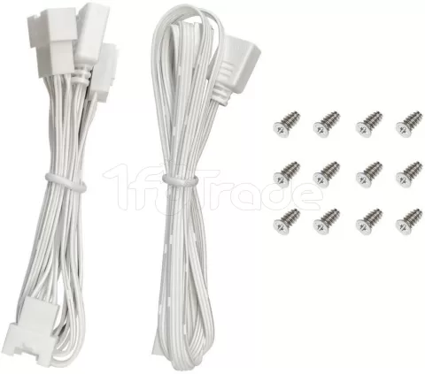 Photo de Lot de 3 Ventilateurs de boitier Deepcool FL12 SE Reverse RGB - 12cm (Blanc)