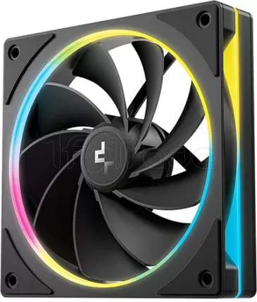 Photo de Lot de 3 Ventilateurs de boitier Deepcool FL12 SE Reverse RGB - 12cm (Noir)