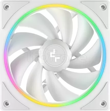 Photo de Lot de 3 Ventilateurs de boitier Deepcool FL12 SE RGB - 12cm (Blanc)