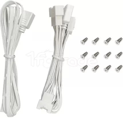 Photo de Lot de 3 Ventilateurs de boitier Deepcool FL12 SE RGB - 12cm (Blanc)