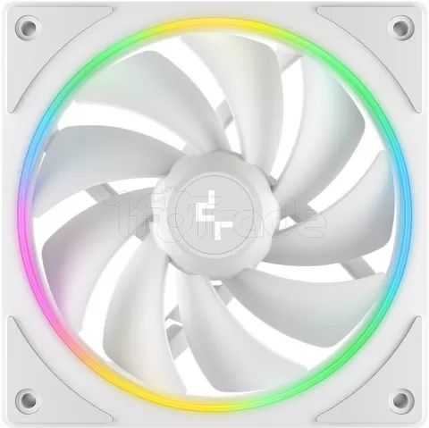 Photo de Lot de 3 Ventilateurs de boitier Deepcool FL12 SE RGB - 12cm (Blanc)