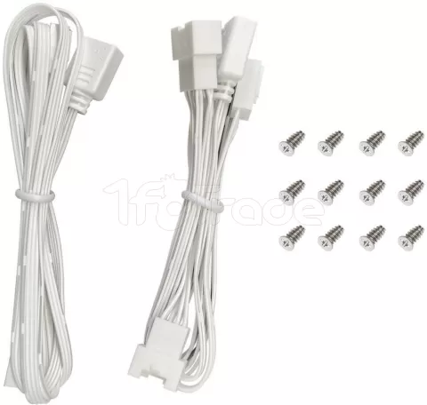 Photo de Lot de 3 Ventilateurs de boitier Deepcool FL12 SE RGB - 12cm (Blanc)