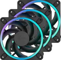 Photo de 3x Fractal Momentum 12 RGB Noir