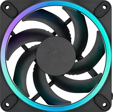 Photo de Lot de 3 Ventilateurs de boitier Fractal Design Momentum RGB - 12cm (Noir)