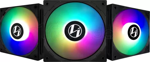 Photo de Lot de 3 Ventilateurs de boitier Lian Li ST RGB - 12cm (Noir)