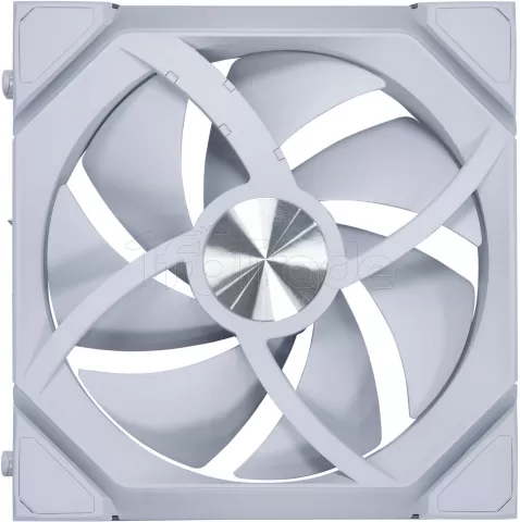 Photo de Lot de 3 Ventilateurs de boitier Lian Li Uni Fan SL Flex Reverse RGB - 12cm (Blanc)