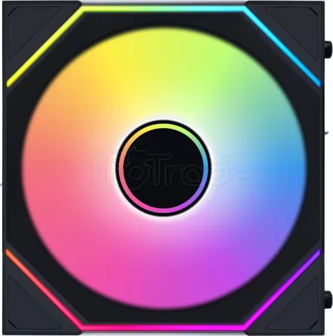 Photo de Lot de 3 Ventilateurs de boitier Lian Li Uni Fan SL-Infinity Wireless Reverse RGB - 12cm (Noir)