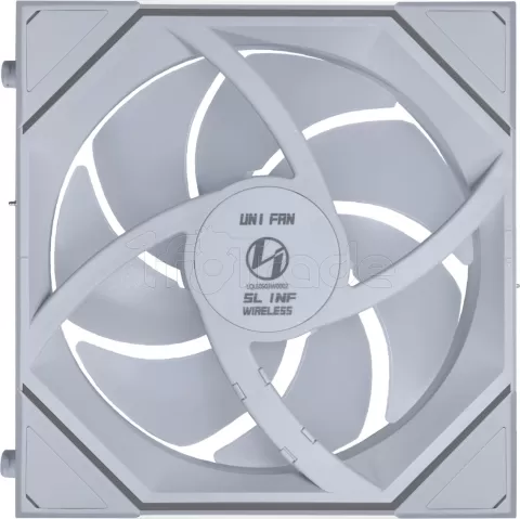 Photo de Lot de 3 Ventilateurs de boitier Lian Li Uni Fan SL-Infinity Wireless RGB - 12cm (Blanc)