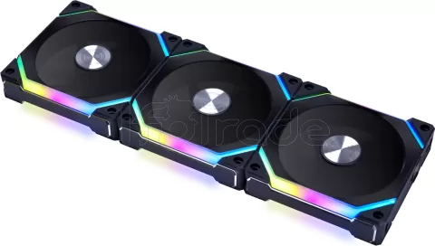 Photo de Lot de 3 Ventilateurs de boitier Lian Li Uni Fan SL V2 RGB - 12cm (Noir)