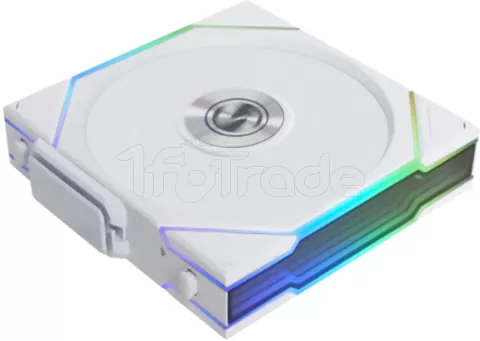 Photo de Lot de 3 Ventilateurs de boitier Lian Li Uni Fan TL Wireless LCD Reverse RGB - 12cm (Blanc)