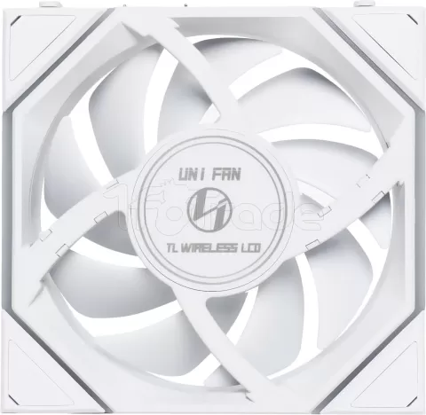 Photo de Lot de 3 Ventilateurs de boitier Lian Li Uni Fan TL Wireless LCD RGB - 12cm (Blanc)