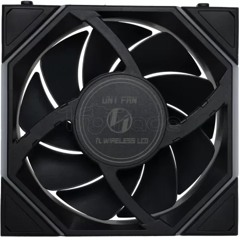 Photo de Lot de 3 Ventilateurs de boitier Lian Li Uni Fan TL Wireless LCD RGB - 12cm (Noir)