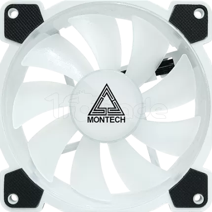 Photo de Lot de 3 Ventilateurs de boitier Montech Z3 Pro RGB - 12cm (Noir)