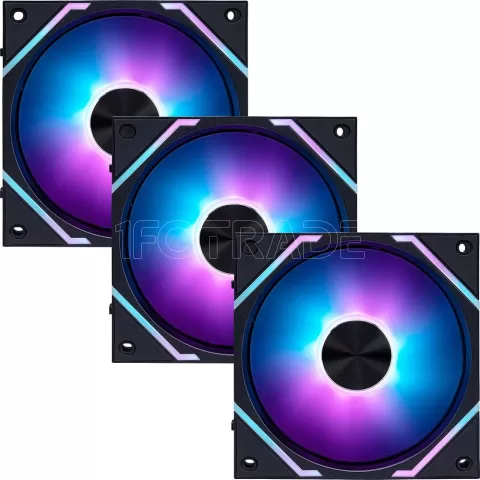 Photo de Lot de 3 Ventilateurs de boitier MSI MPG EZ120 RGB - 12cm (Noir)
