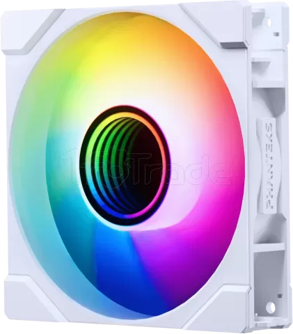 Photo de Lot de 3 Ventilateurs de boitier Phanteks M25 Gen2 RGB - 12cm (Blanc)