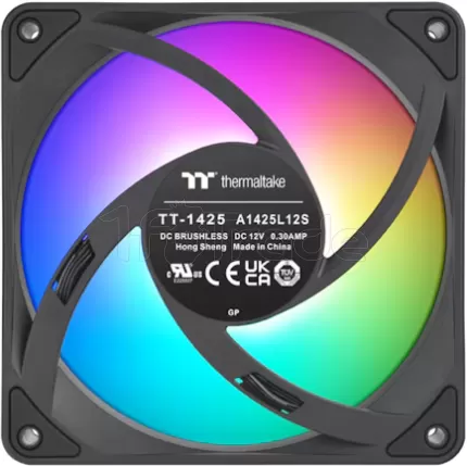Photo de Lot de 3 Ventilateurs de boitier Thermaltake CT EX RGB - 14cm (Noir)