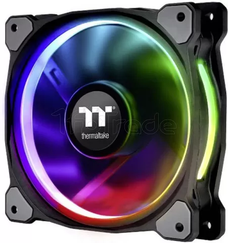 Photo de Lot de 3 Ventilateurs de boitier Thermaltake Riing Plus RGB TT Premium Edition 120*120 (12cm) avec contrôleur