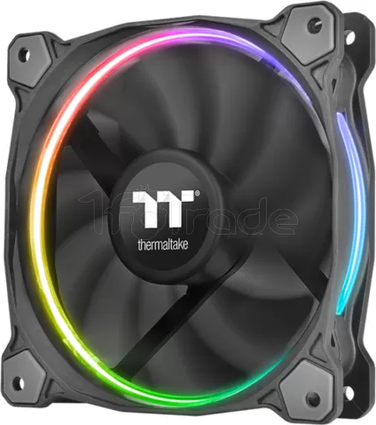 Photo de Lot de 3 Ventilateurs de boitier Thermaltake Riing Plus RGB TT Premium Edition 140*140 (14cm) LED RGB