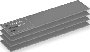 Photo de Lot de 4 Pads Thermiques Arctic TP-4 120x20x0.5mm (Gris)
