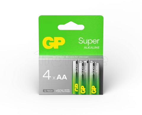 Photo de Lot de 4 piles Alcaline GP Batteries Super type AA (LR6) 1,5V