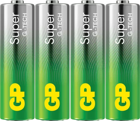 Photo de Lot de 4 piles Alcaline GP Batteries Super type AA (LR6) 1,5V