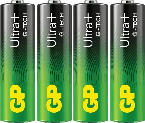 Photo de Lot de 4 piles Alcaline GP Batteries Ultra Plus type AA (LR6) 1,5V
