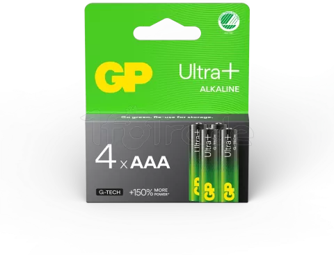 Photo de Lot de 4 piles Alcaline GP Batteries Ultra Plus type AAA (LR3) 1,5V