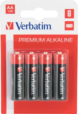 Photo de Lot de 4 piles Alcaline Verbatim Premium type AA (LR6) 1,5V